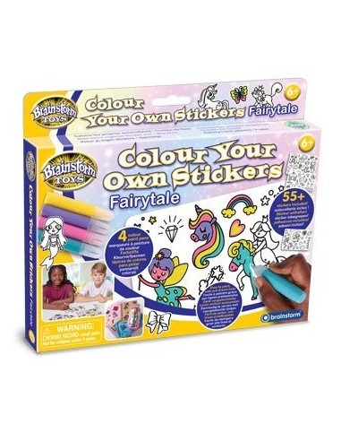 Brainstorm - Colour Your Own Stickers – Fairytale