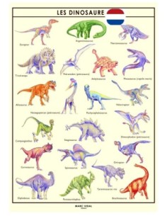 Marc Vidal - 101NL - Poster De dinosaurussen in kartonnen koker NL