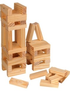 Marc Vidal - 335 - Jeu de Construction houten bouwspel 36 plankjes 2