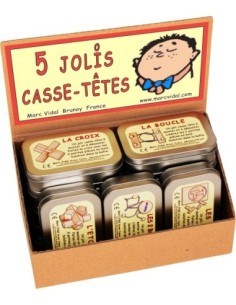 Marc Vidal - 568 -  Casse-Têtes - Houten breinbrekers 5 designs
