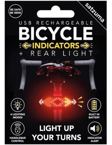 Satzuma - Bicycle Indicators usb oplaadbaar en met geluid